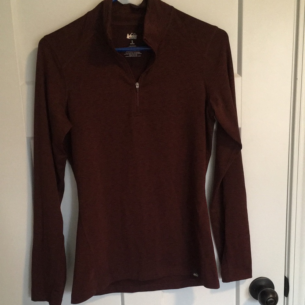 EUC REI Women's Midweight Base Layer Half-Zip Top, sz Small